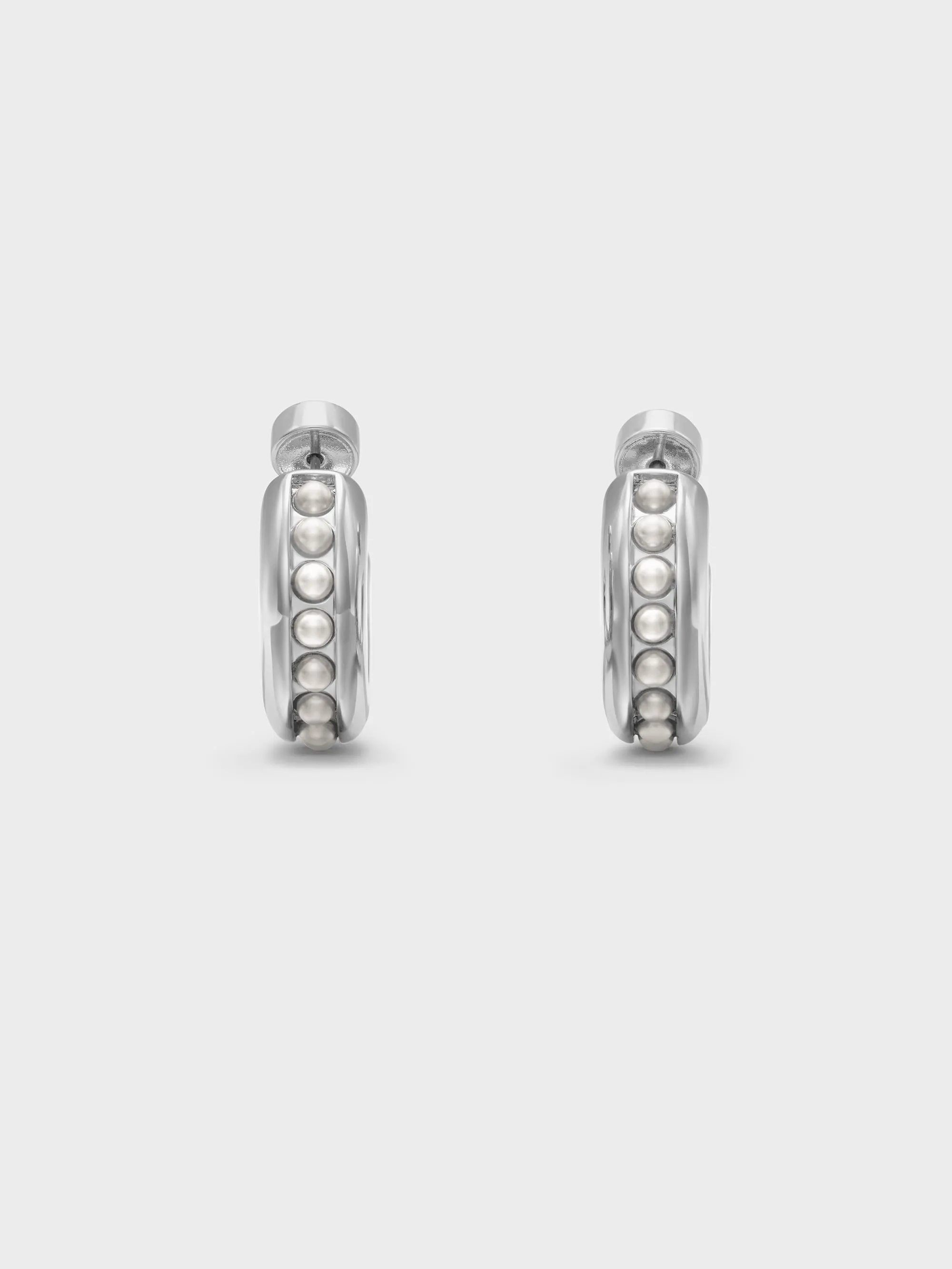 Charles & Keith - Pearl Open-Hoop Earrings sold by Charles & Keith