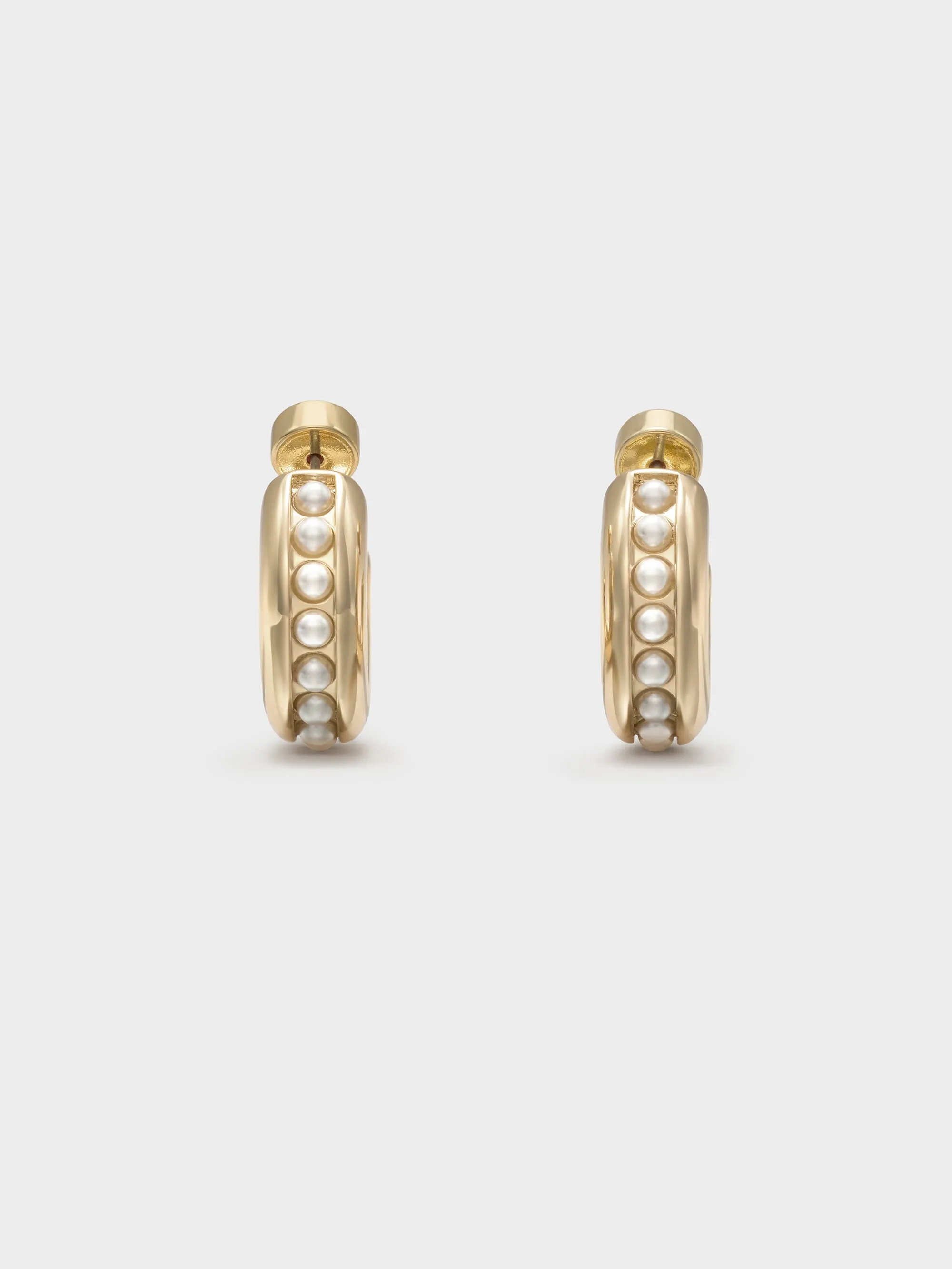 Charles & Keith - Pearl Open-Hoop Earrings sold by Charles & Keith
