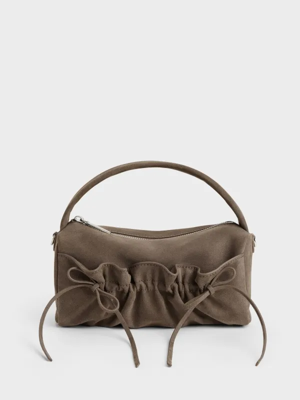 CHARLES & KEITH - Reese Ruched Bow Top Handle Bag made by Charles & Keith