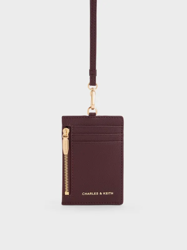CHARLES & KEITH - Twilia Card Holder With Lanyard made by Charles & Keith