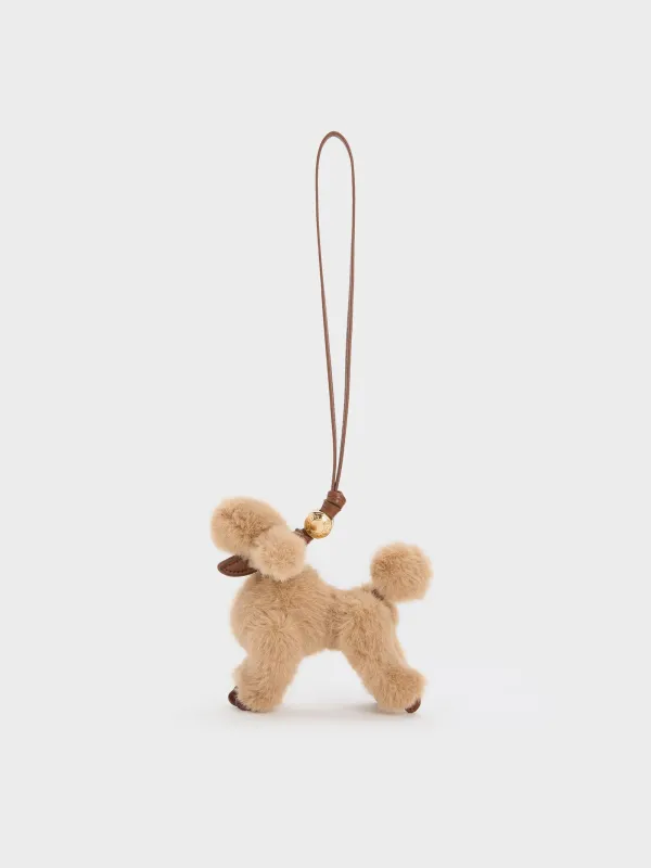 Charles & Keith - Faux Shearling Poodle Charm made by Charles & Keith