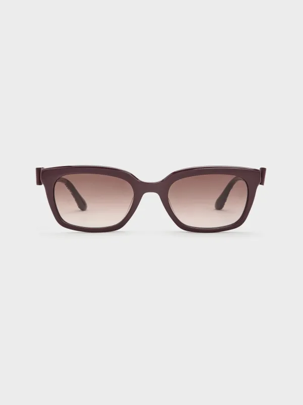 CHARLES & KEITH - Tanya Bow Rectangular Sunglasses made by Charles & Keith