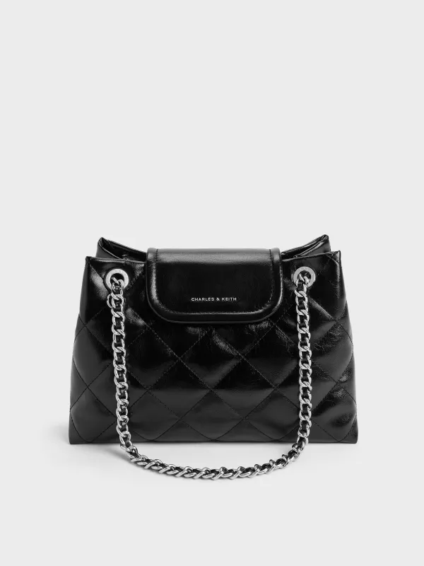 CHARLES & KEITH - Apfra Quilted Shoulder Bag made by Charles & Keith