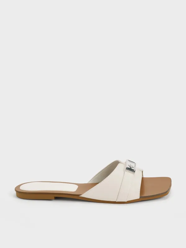 CHARLES & KEITH - Lando Belted Slide Sandals made by Charles & Keith