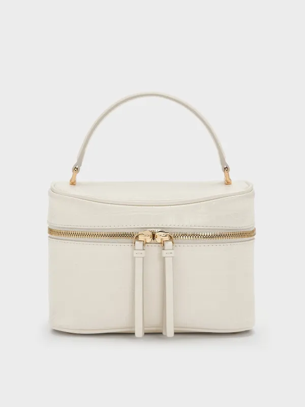 CHARLES & KEITH - Pansy Croc-Effect Vanity Bag made by Charles & Keith