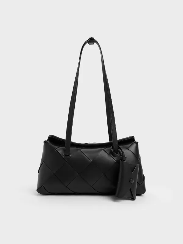 CHARLES & KEITH - Maribel Woven Trapeze Shoulder Bag made by Charles & Keith