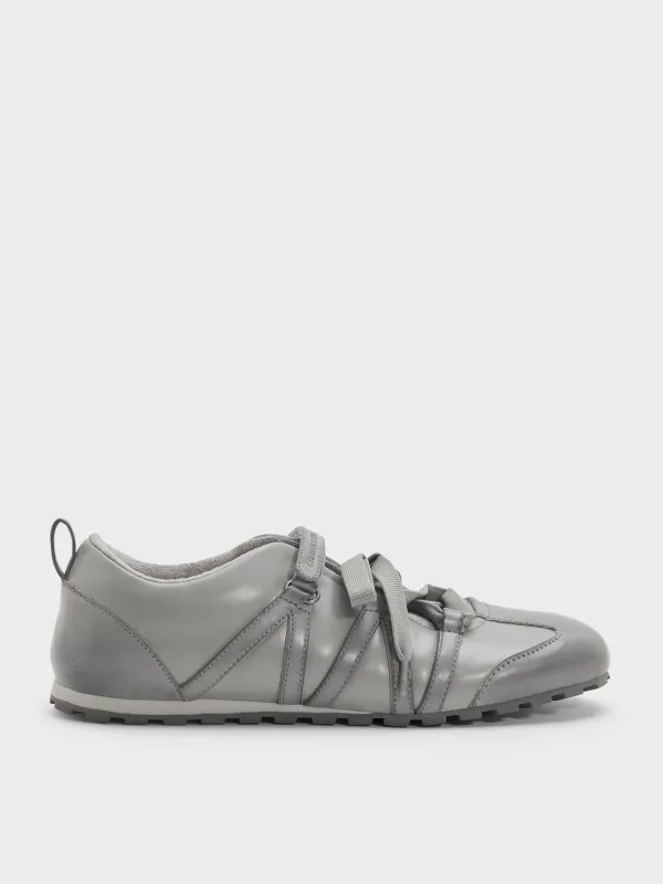 CHARLES & KEITH - Silko Burnished Mary Jane Sneakers made by Charles & Keith