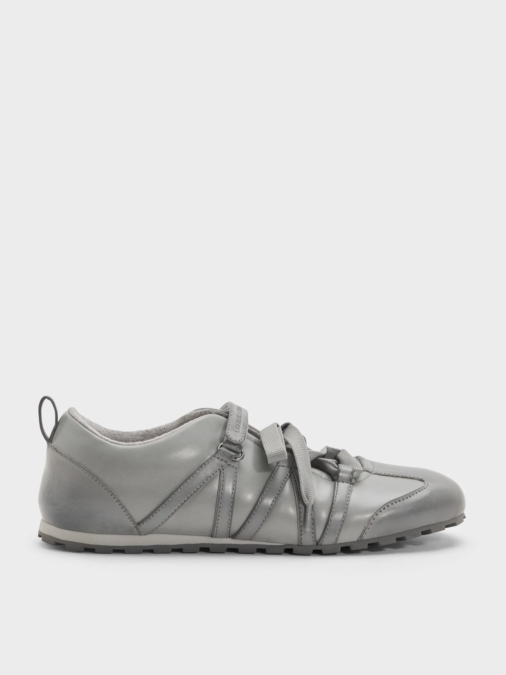 CHARLES & KEITH - Silko Burnished Mary Jane Sneakers sold by Charles & Keith