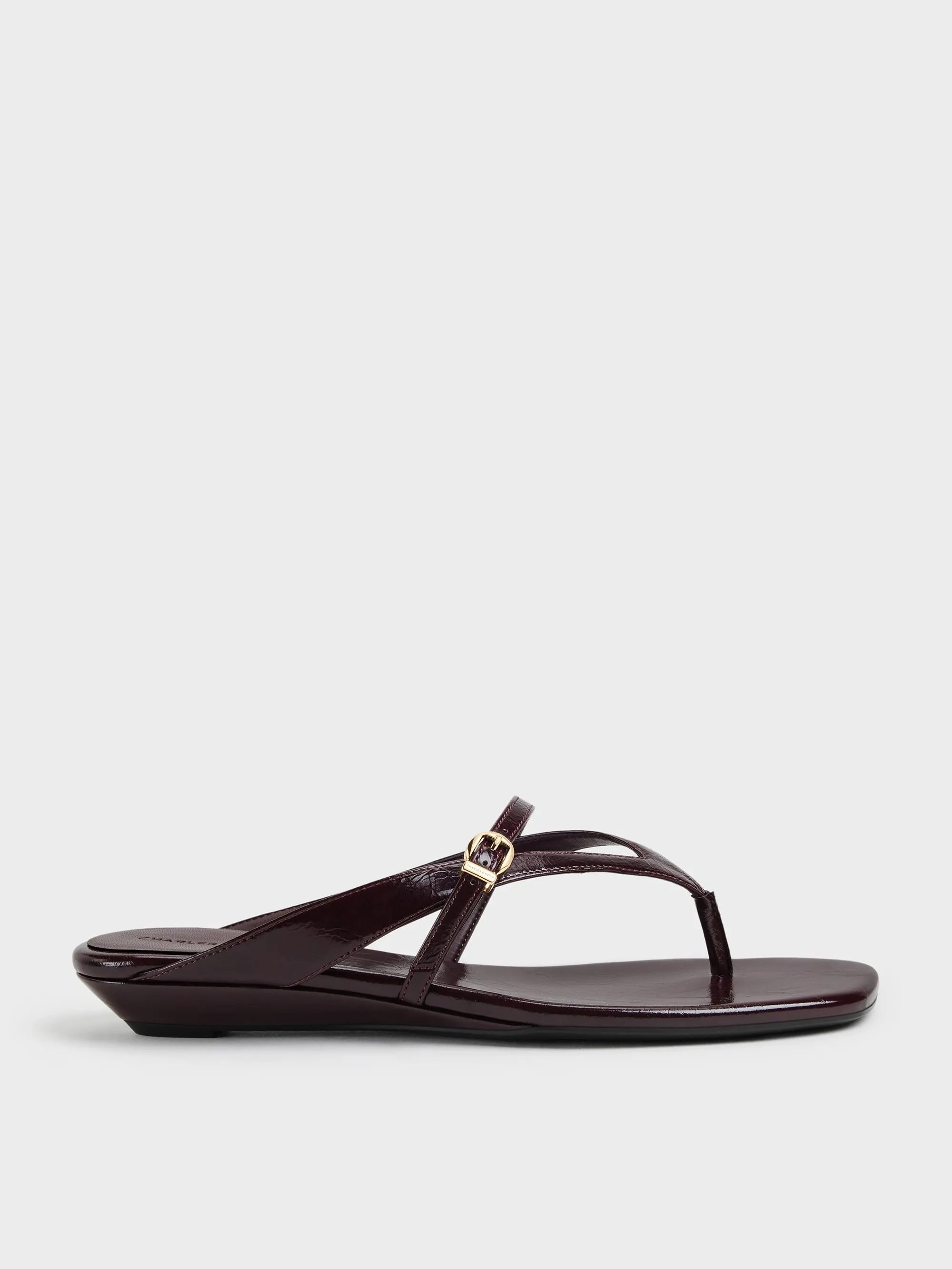 CHARLES & KEITH - Buckled Thong Wedges sold by Charles & Keith