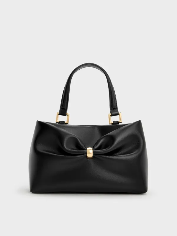 CHARLES & KEITH - Halsey Ruched Top Handle Bag made by Charles & Keith