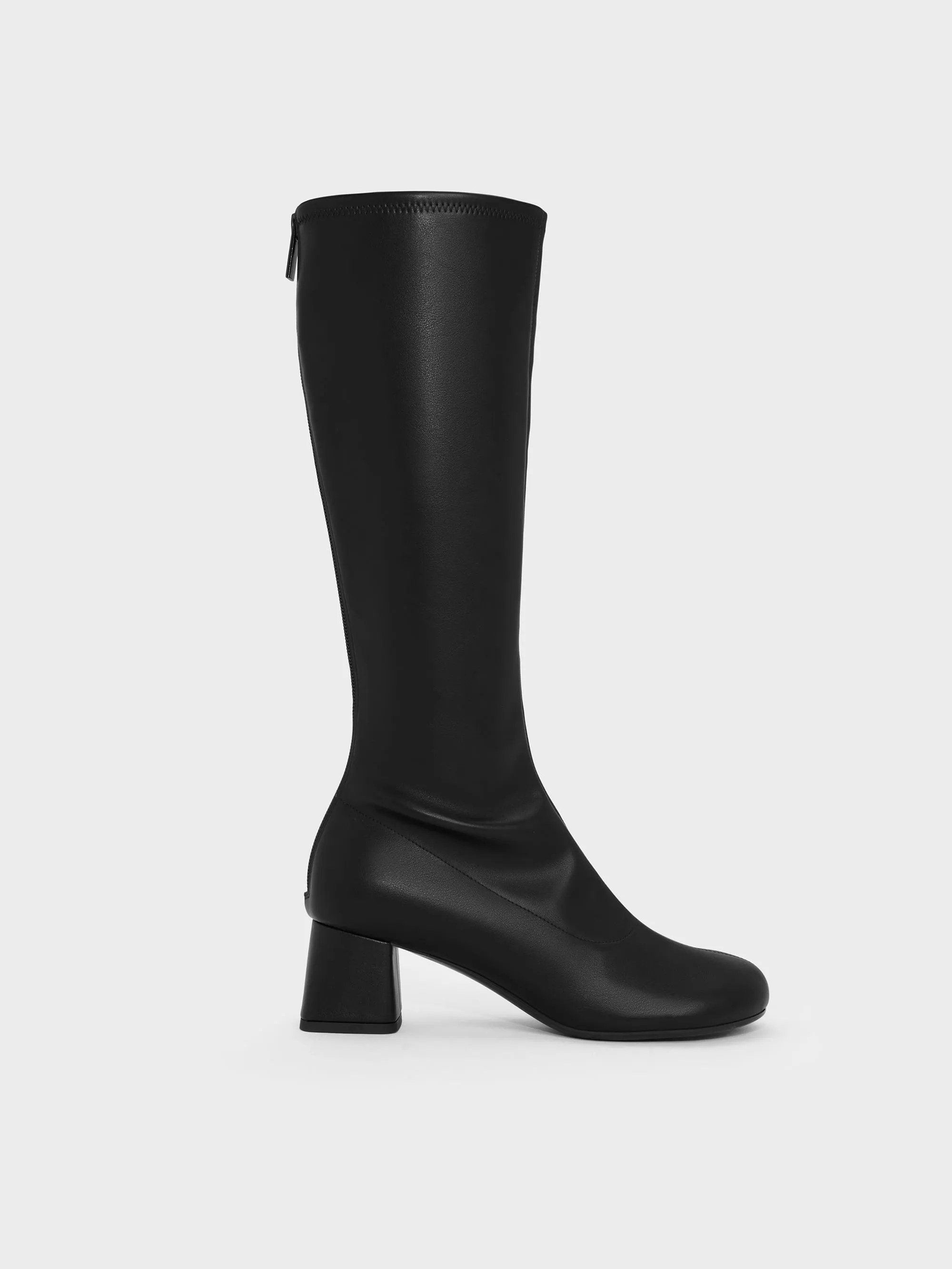 CHARLES & KEITH - Block-Heel Knee-High Boots sold by Charles & Keith