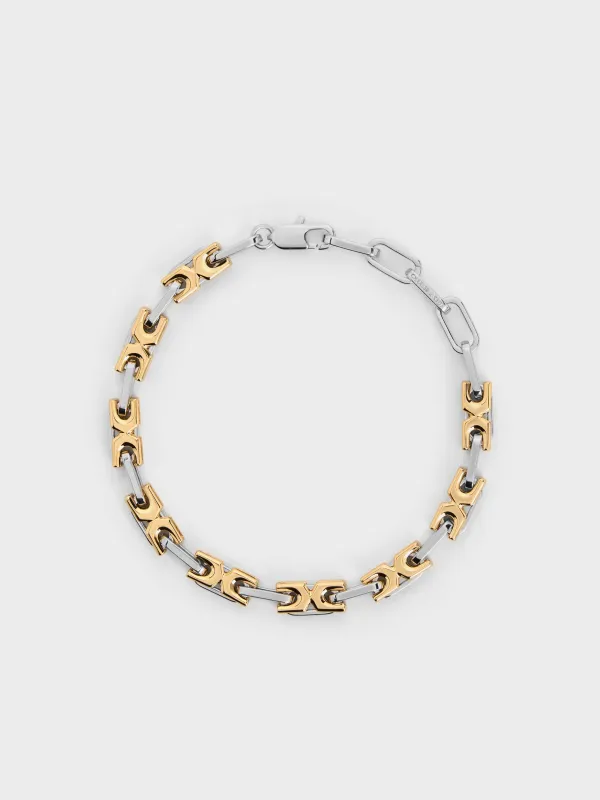 CHARLES & KEITH - Adalyn Two-Tone Interlocking Bracelet made by Charles & Keith