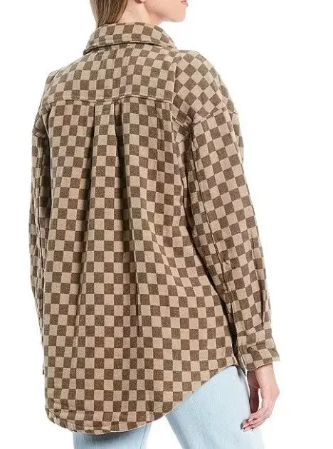 Women's Brushed Tweed Shacket sold by Fornia product image thumbnail 2
