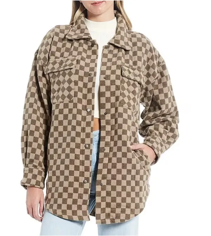 Women's Brushed Tweed Shacket sold by Fornia