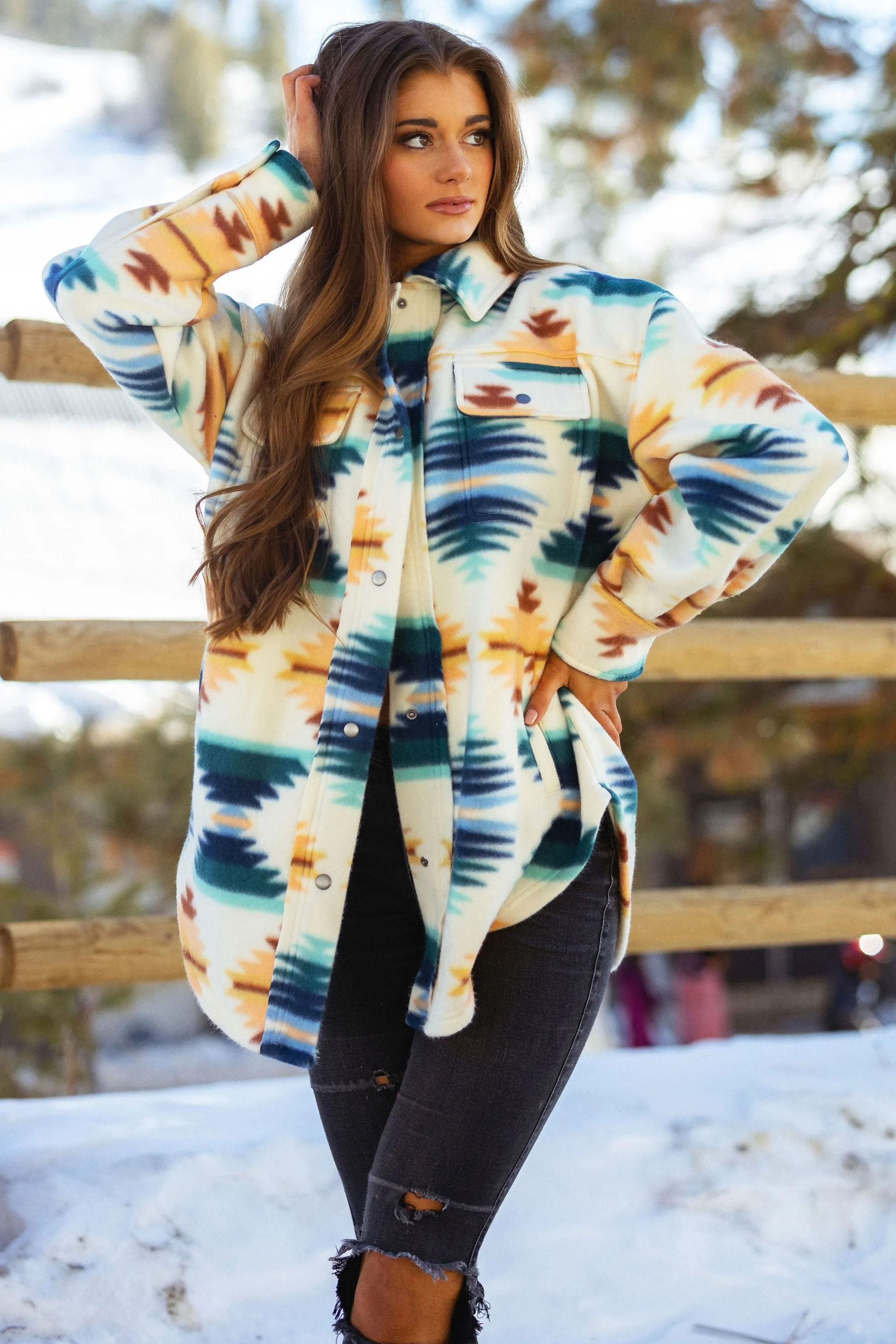 Women's Polar Fleece Shacket (Final Few) sold by Fornia