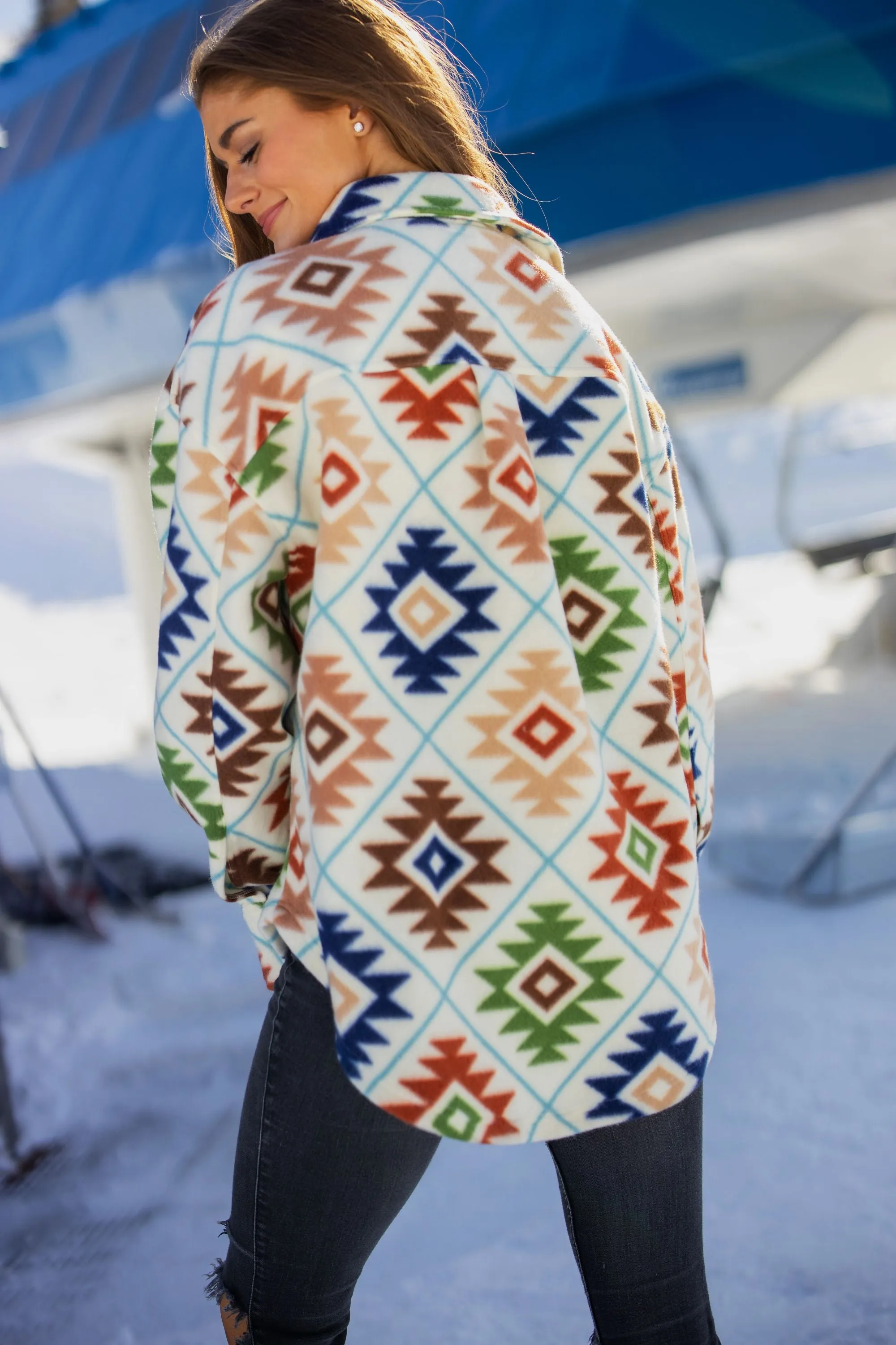 Women's Polar Fleece Shacket sold by Fornia product image thumbnail 4