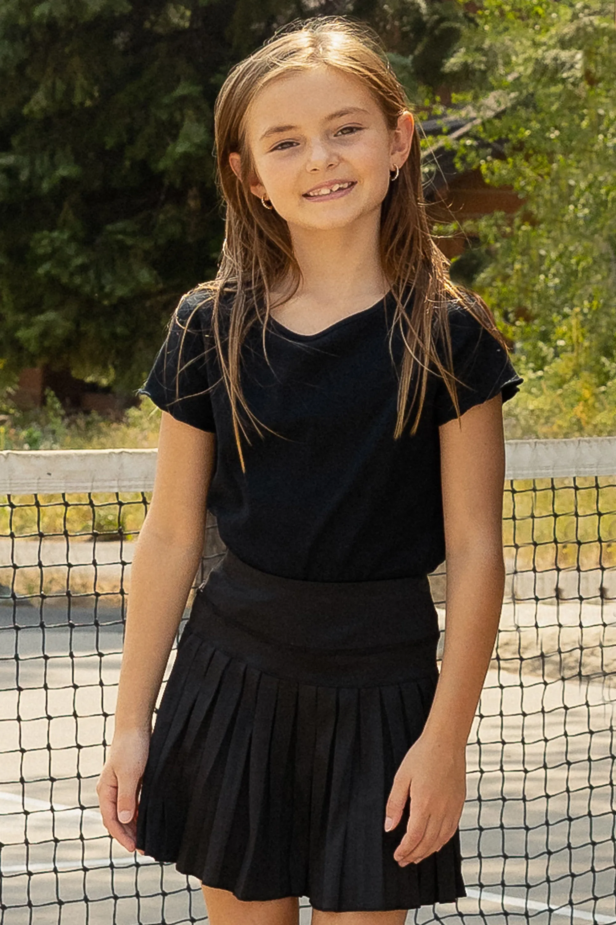 Girls' Pleated Skirt sold by Fornia