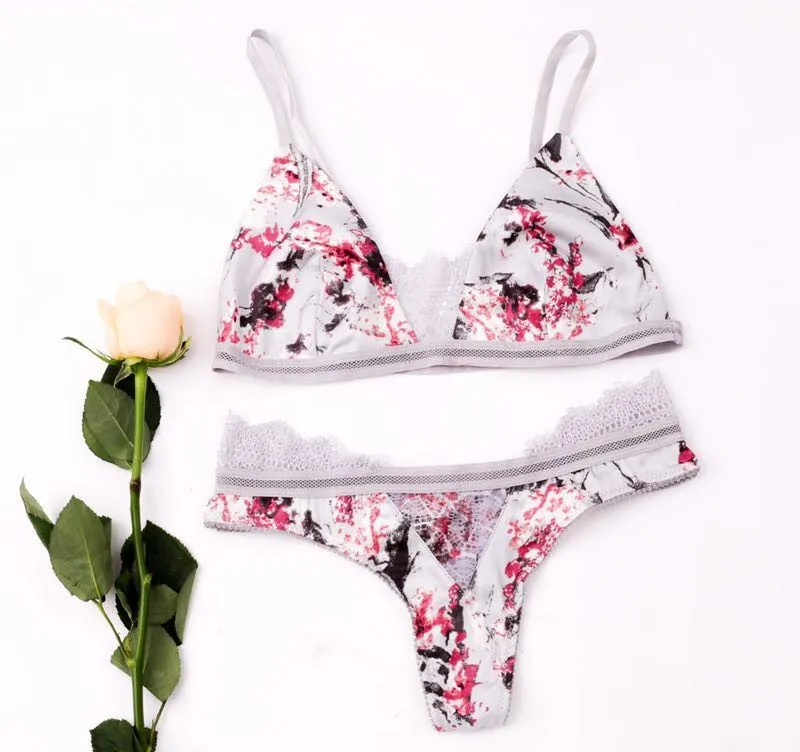 Floral Bra and Pantie Set sold by Fornia product image thumbnail 3