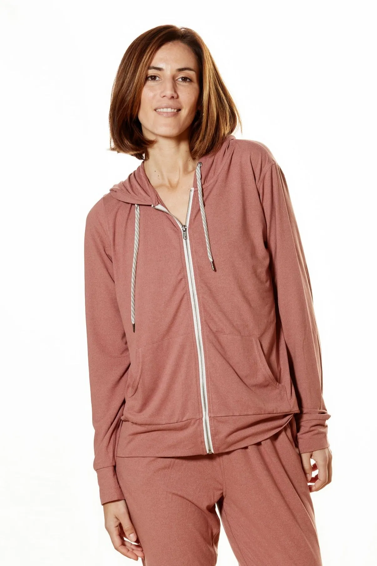 Women's Yoga Zip-Up Hoodie sold by Fornia product image thumbnail 3