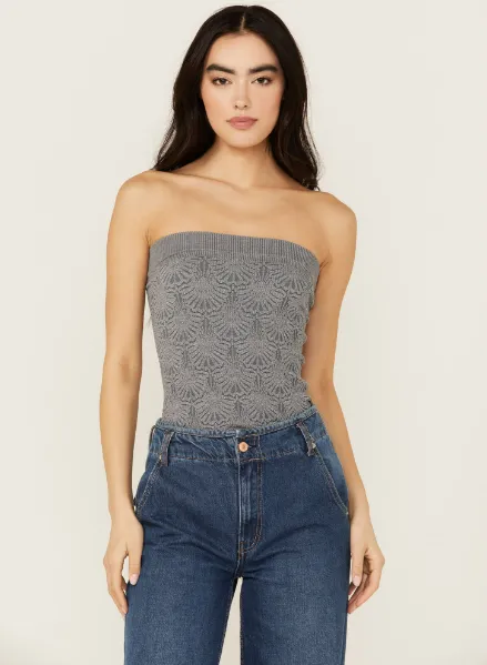 Women's Jacquard Tube Top sold by Fornia product image thumbnail 4