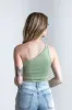 Women's Ribbed One Shoulder Top sold by Fornia