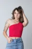 Women's Ribbed One Shoulder Top sold by Fornia