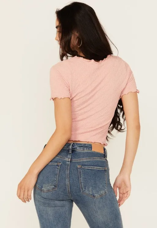 Women's Seamless Jacquard Short Sleeve sold by Fornia product image thumbnail 3