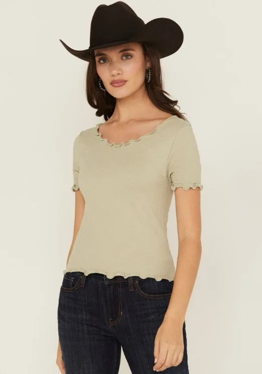 Women's Seamless Jacquard Short Sleeve sold by Fornia product image thumbnail 5