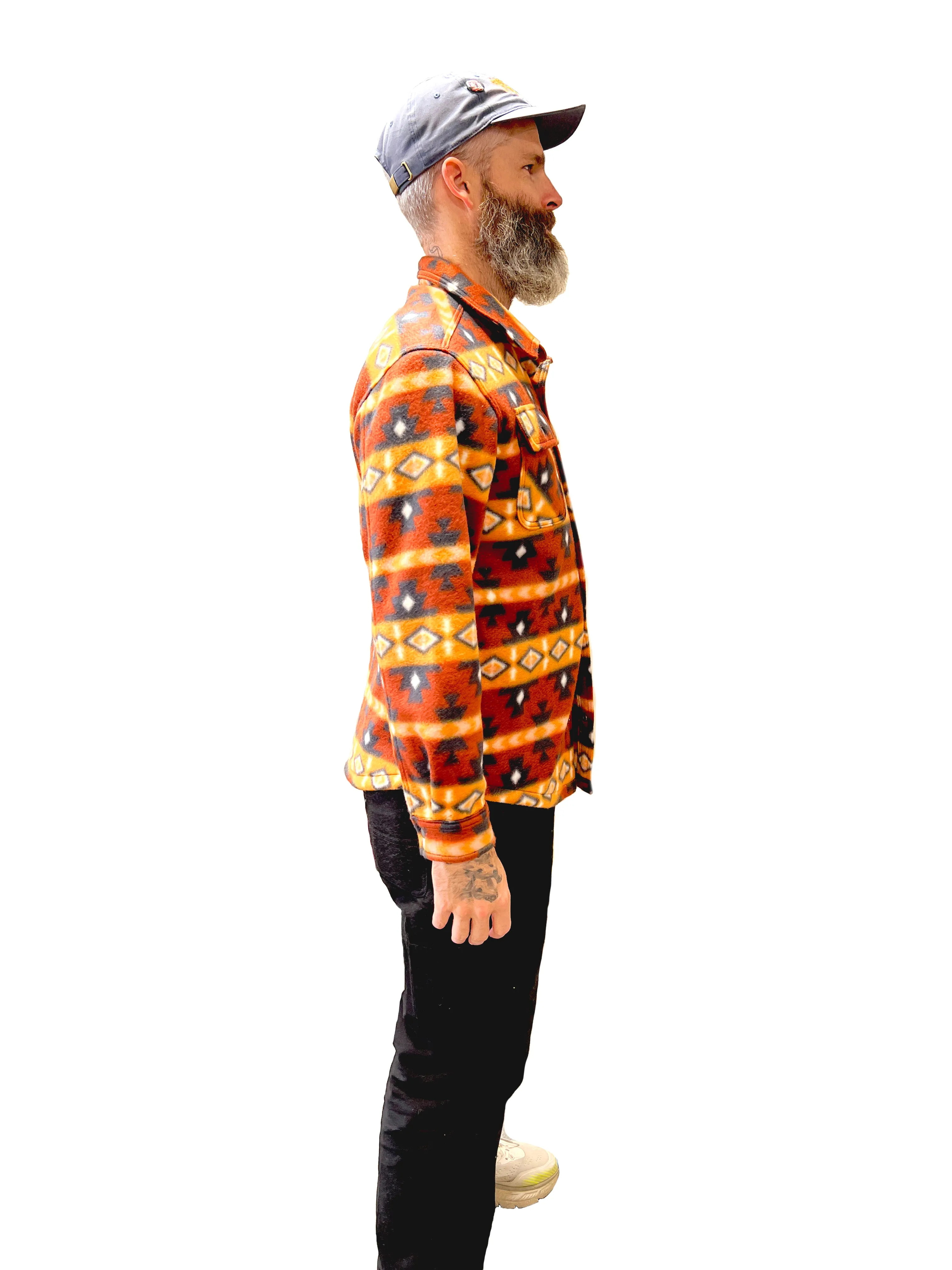 Men's Shacket Rust Aztec sold by Fornia product image thumbnail 2
