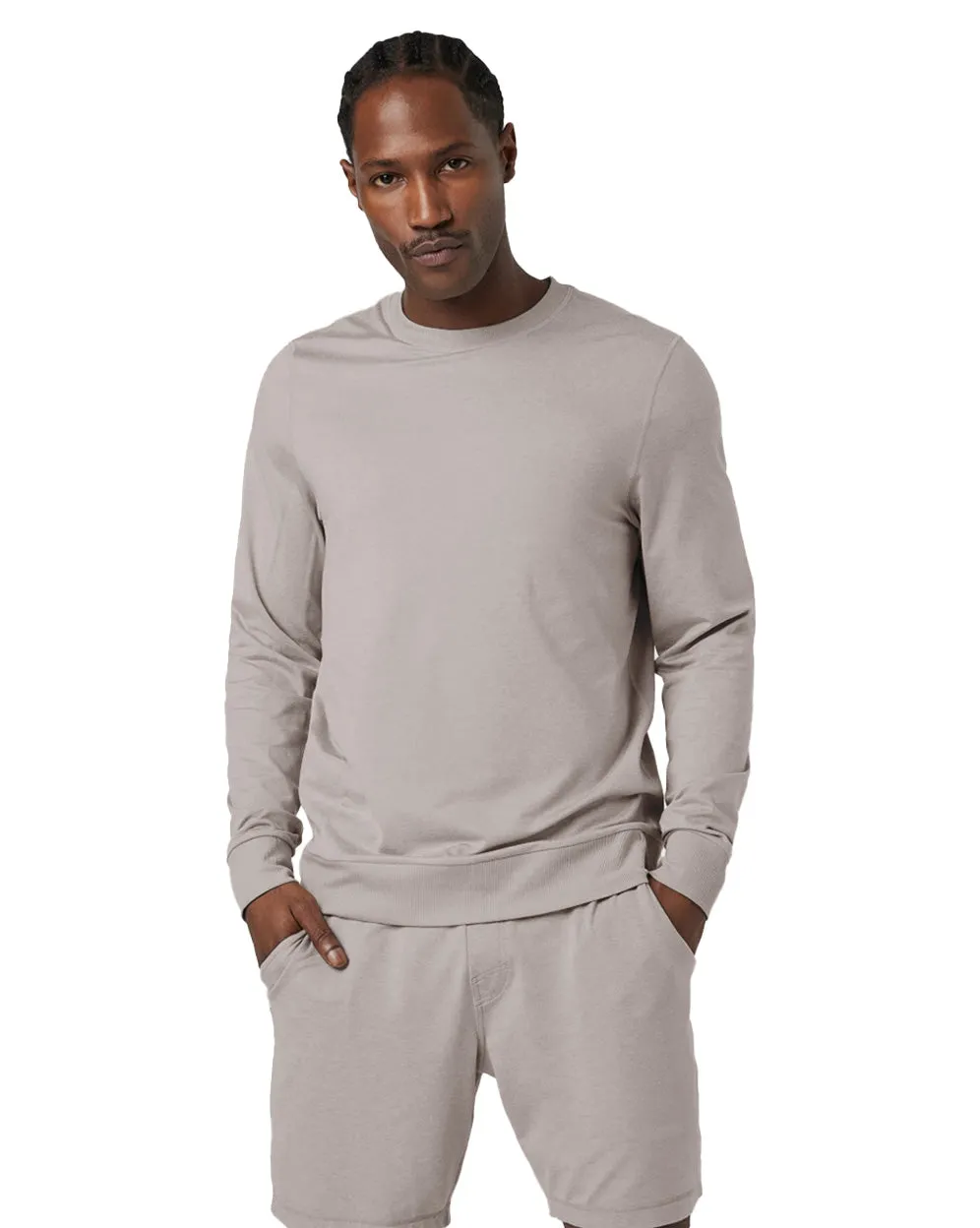 Men's Yoga Long Sleeve Crew Neck sold by Fornia product image thumbnail 2