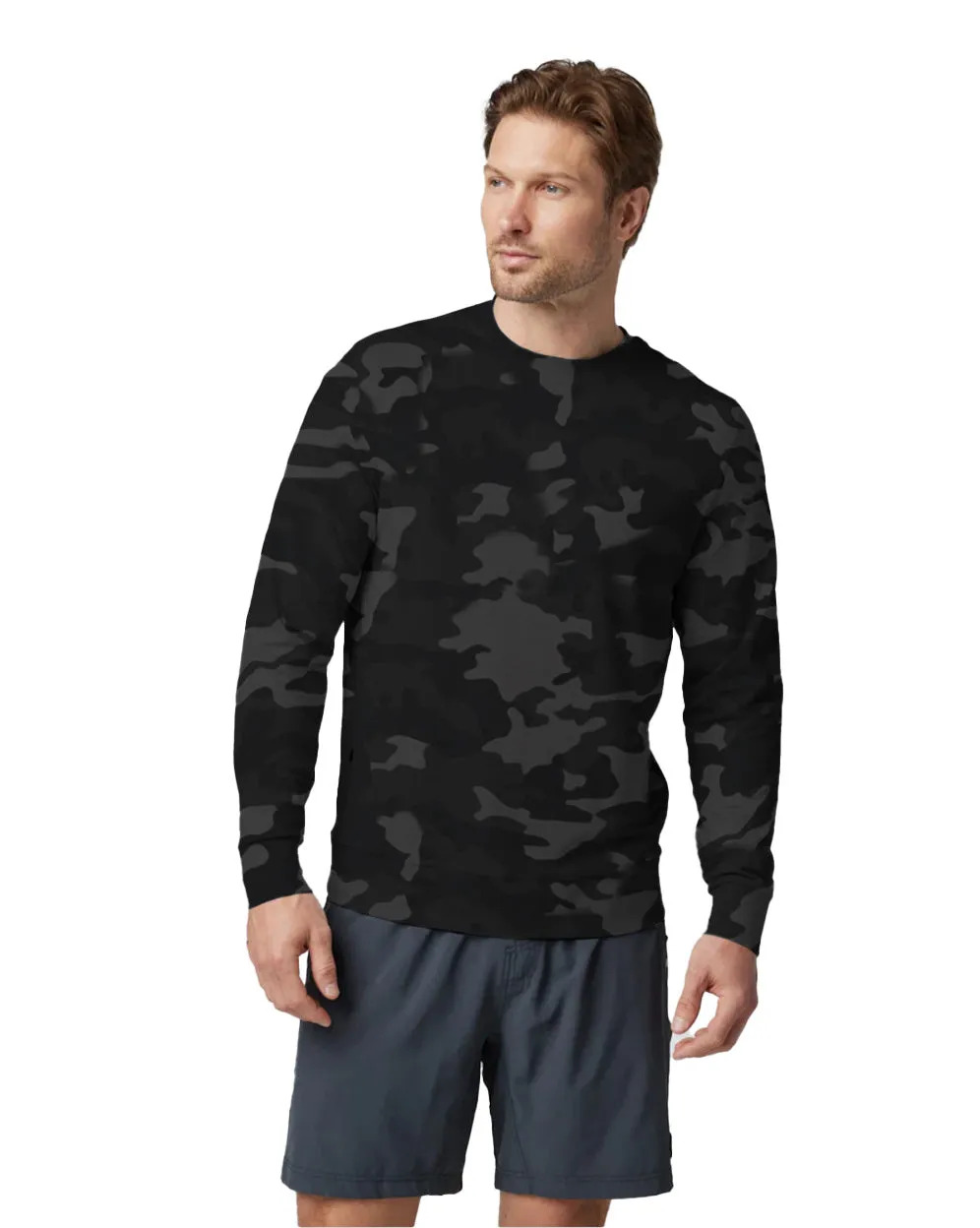 Men's Yoga Long Sleeve Crew Neck sold by Fornia product image thumbnail 3