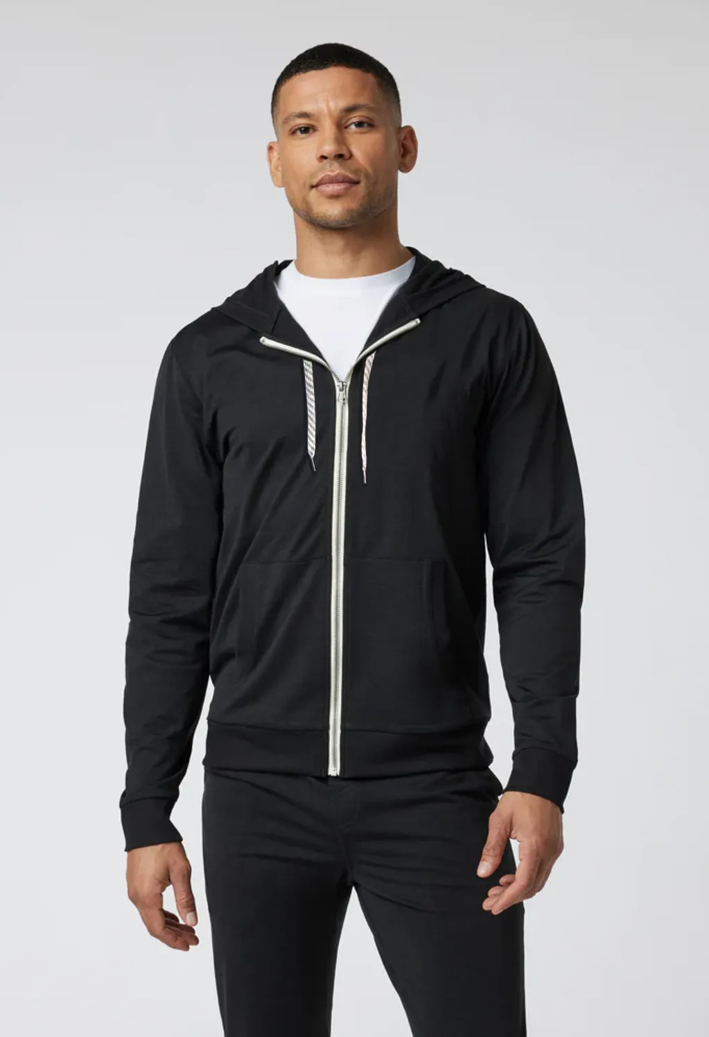 Men's Yoga Zip-Up Hoodie sold by Fornia product image thumbnail 5