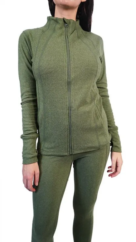 Brushed Heathered Jacket made by Fornia