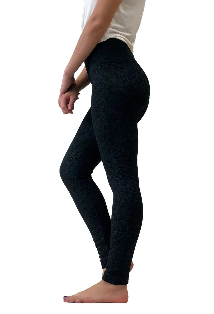 Embossed Fleece Lined Legging sold by Fornia product image thumbnail 4