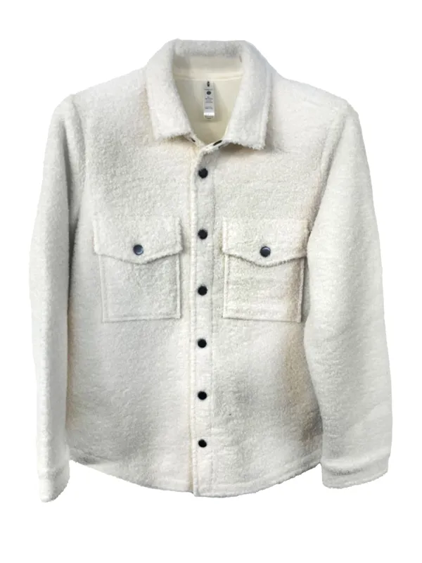 Girls' Sherpa Button Up Crop Jacket sold by Fornia