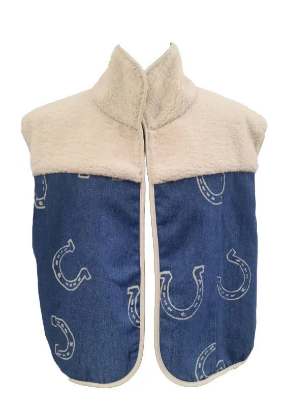 Women's Sherpa Horseshoe Vest sold by Fornia