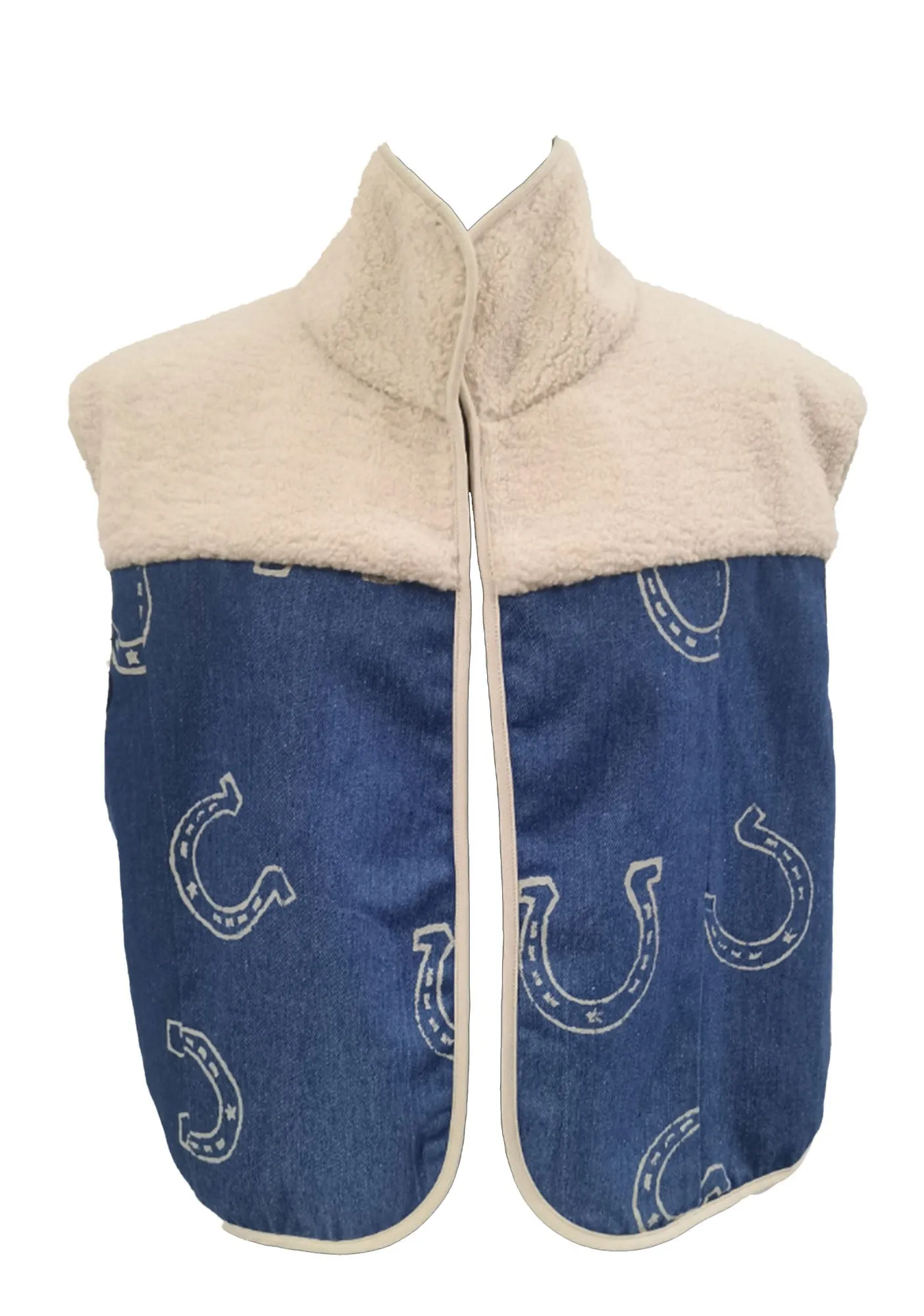 Women's Sherpa Horseshoe Vest sold by Fornia