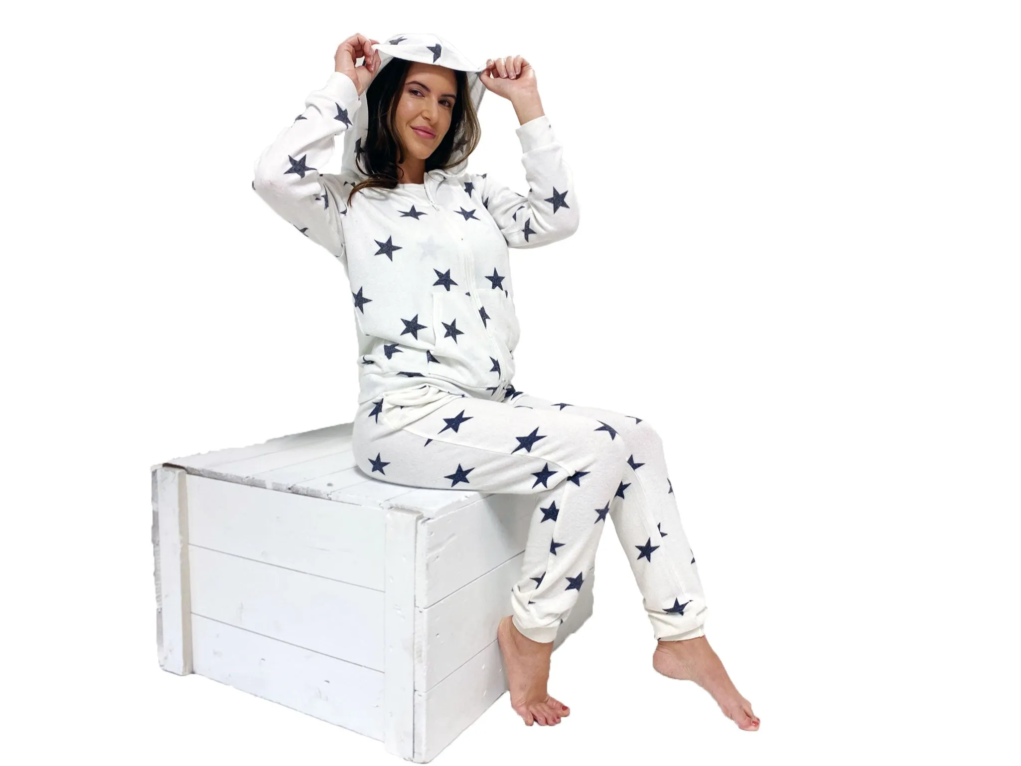 Lounge Set Hoodie and Pant Black Star sold by Fornia product image thumbnail 3