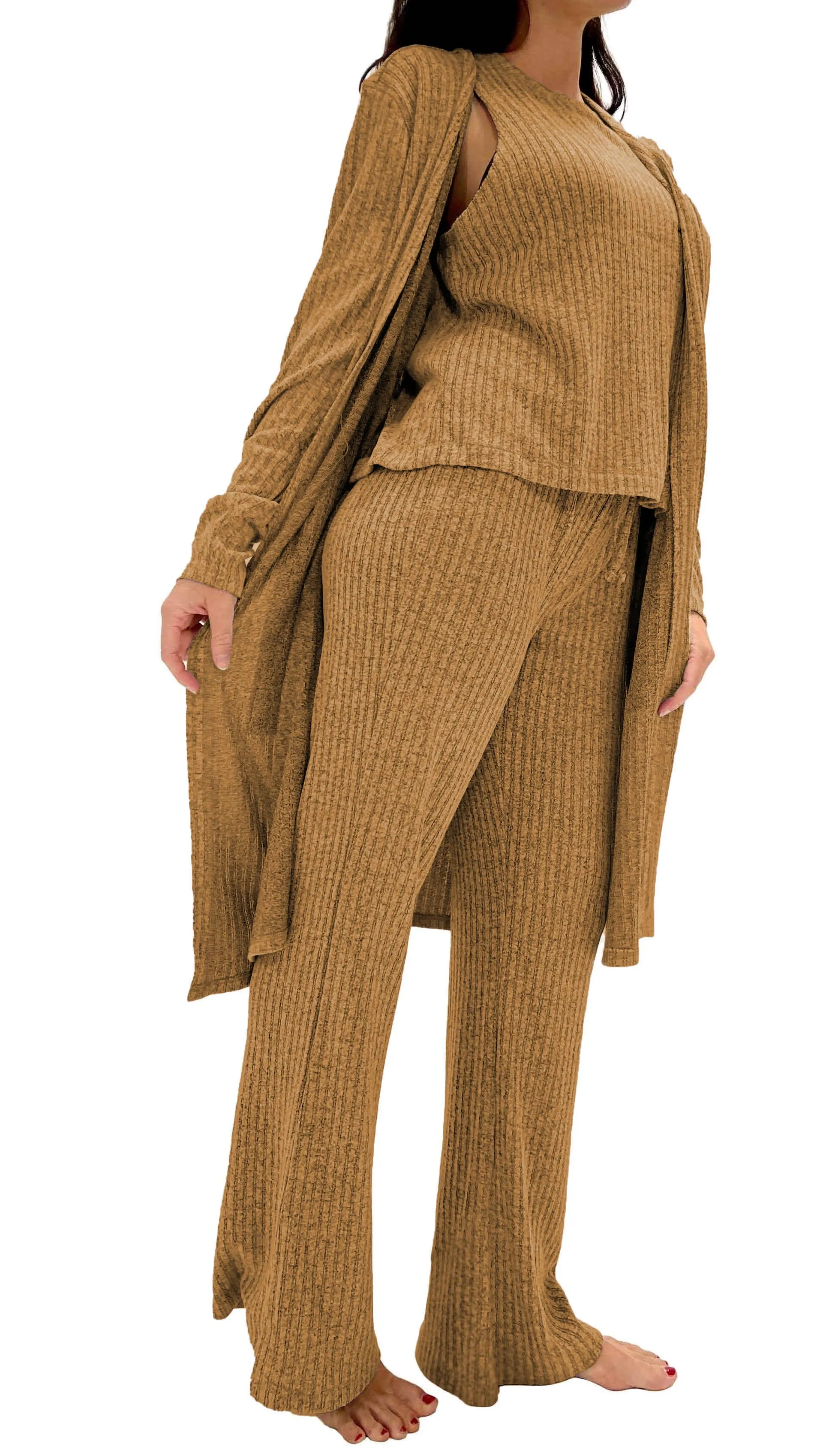 Ribbed 3 Piece Lounge Set sold by Fornia