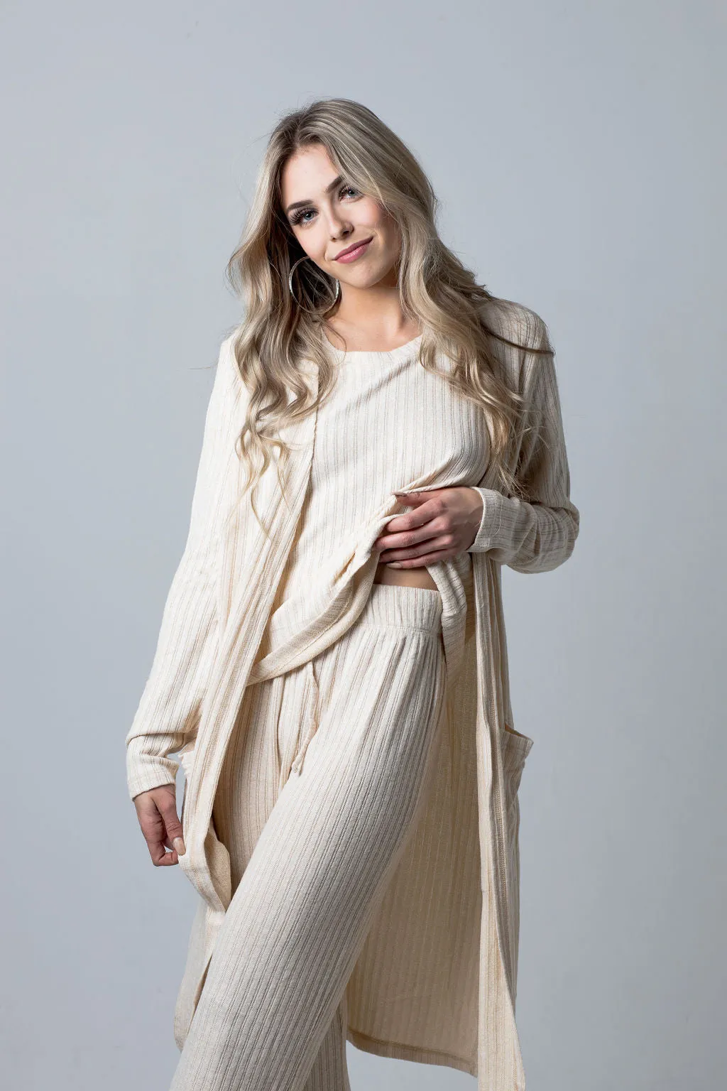 Ribbed 3 Piece Lounge Set sold by Fornia product image thumbnail 5