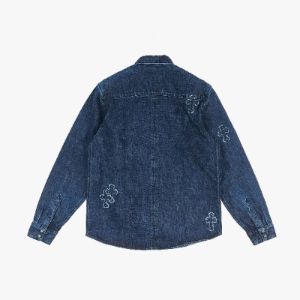 CHROME HEARTS Denim Cross Patch Shirt sold by Shengli Road Market