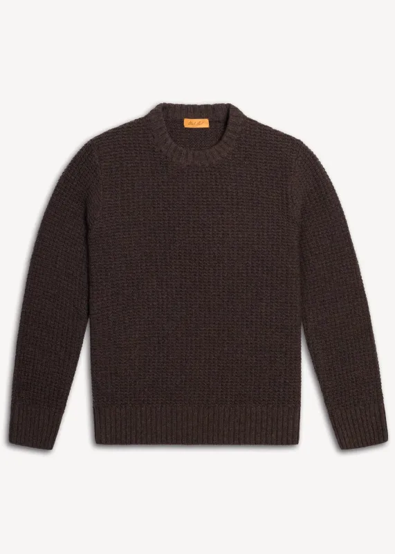 Merino Crewneck Sweater - Java Brown sold by Uncle Purl