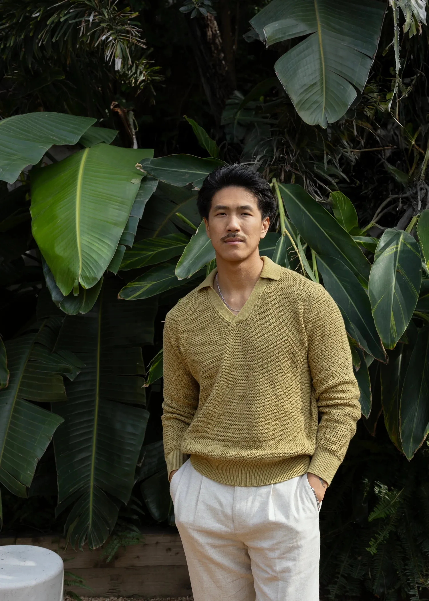 Linen Open Knit Pullover - Pistachio Green sold by Uncle Purl product image thumbnail 5