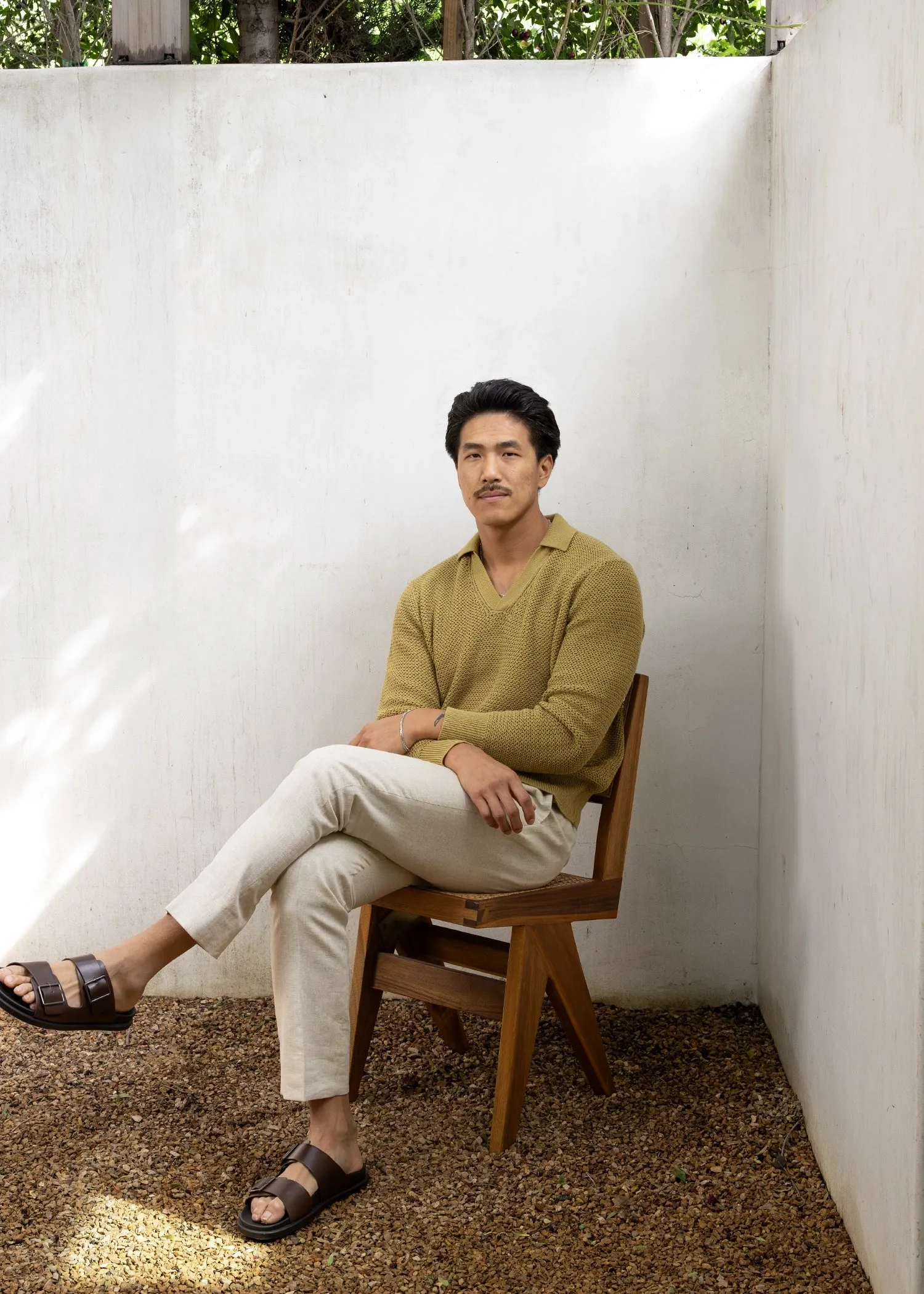 Linen Open Knit Pullover - Pistachio Green sold by Uncle Purl product image thumbnail 4