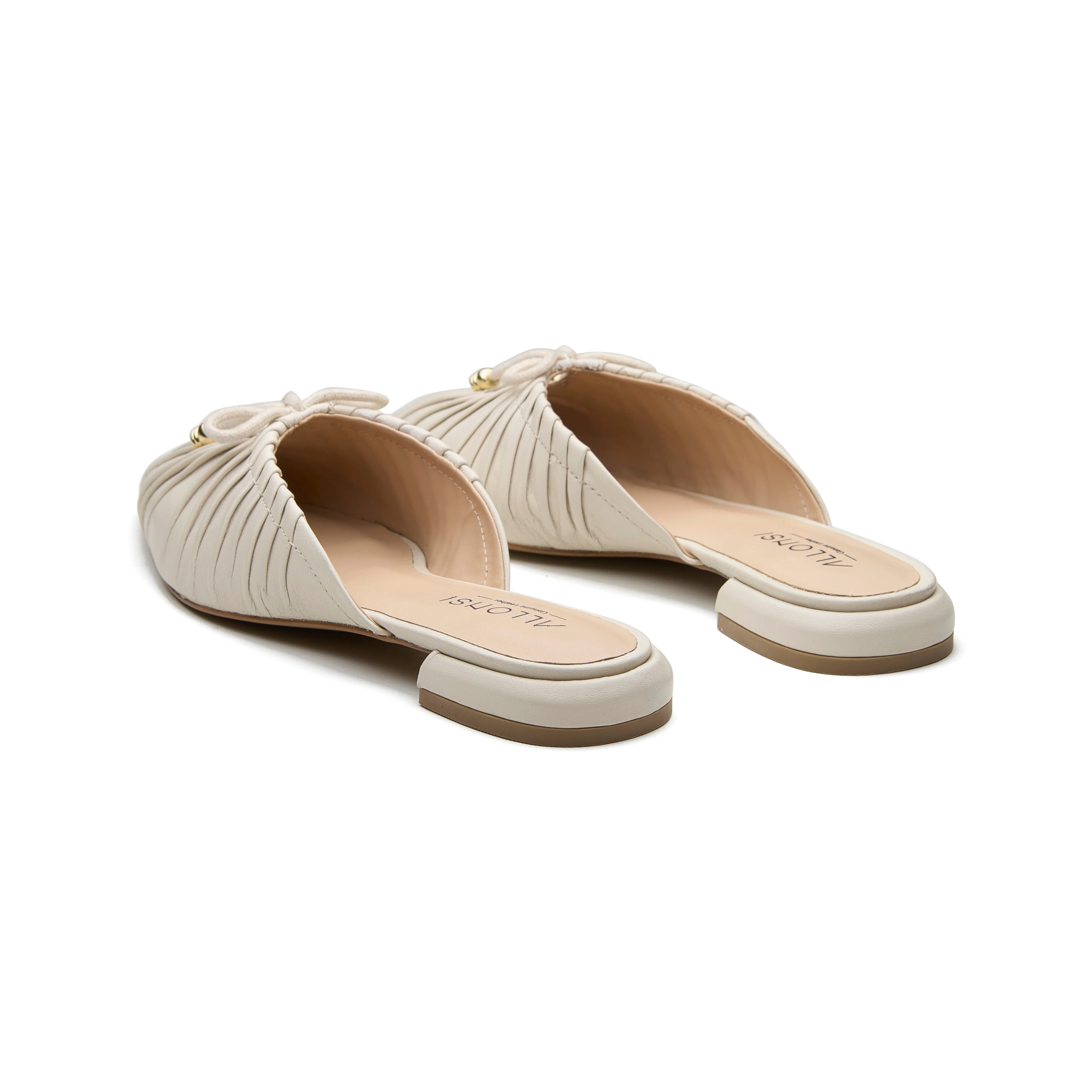 Isla Womens Leather Flat Mule sold by Allonsi product image thumbnail 3