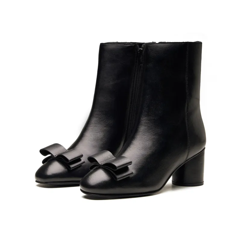 Amara Womens Ankle Leather Boot made by Allonsi