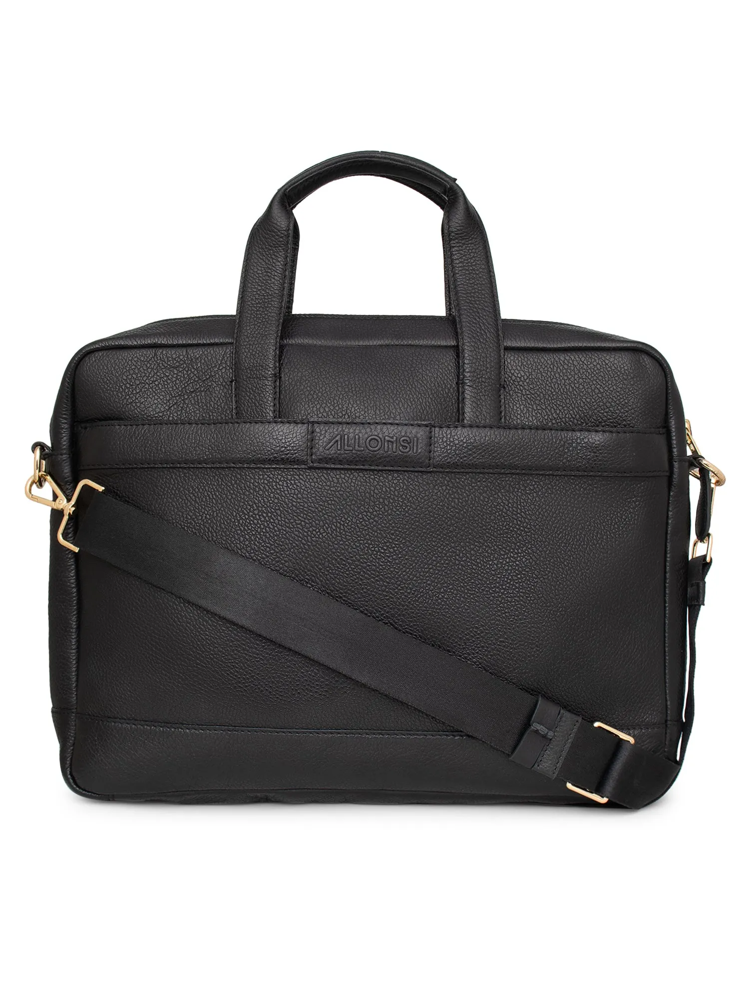 Argent Leather Portfolio Laptop Bag sold by Allonsi product image thumbnail 2