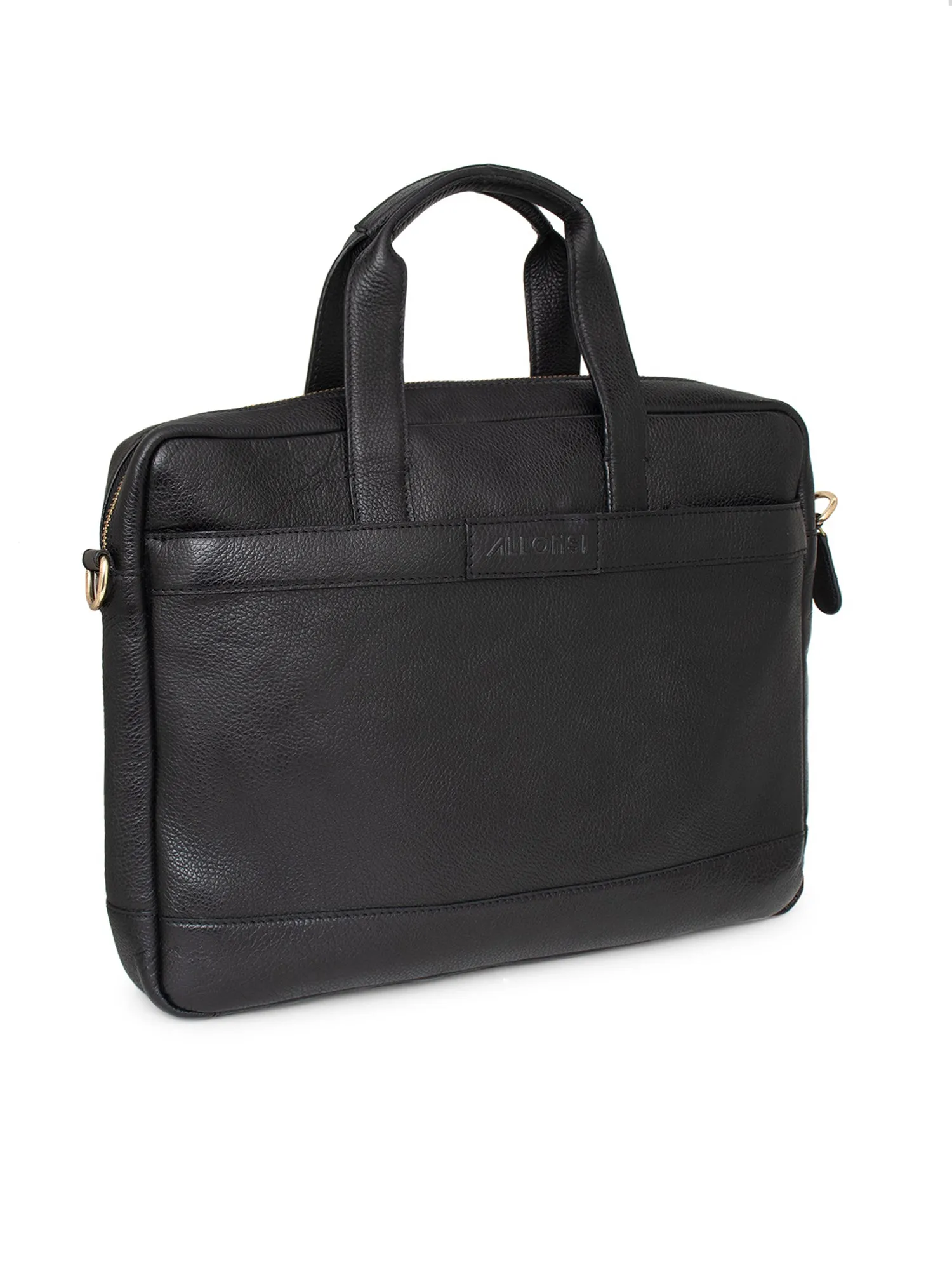 Argent Leather Portfolio Laptop Bag sold by Allonsi product image thumbnail 4