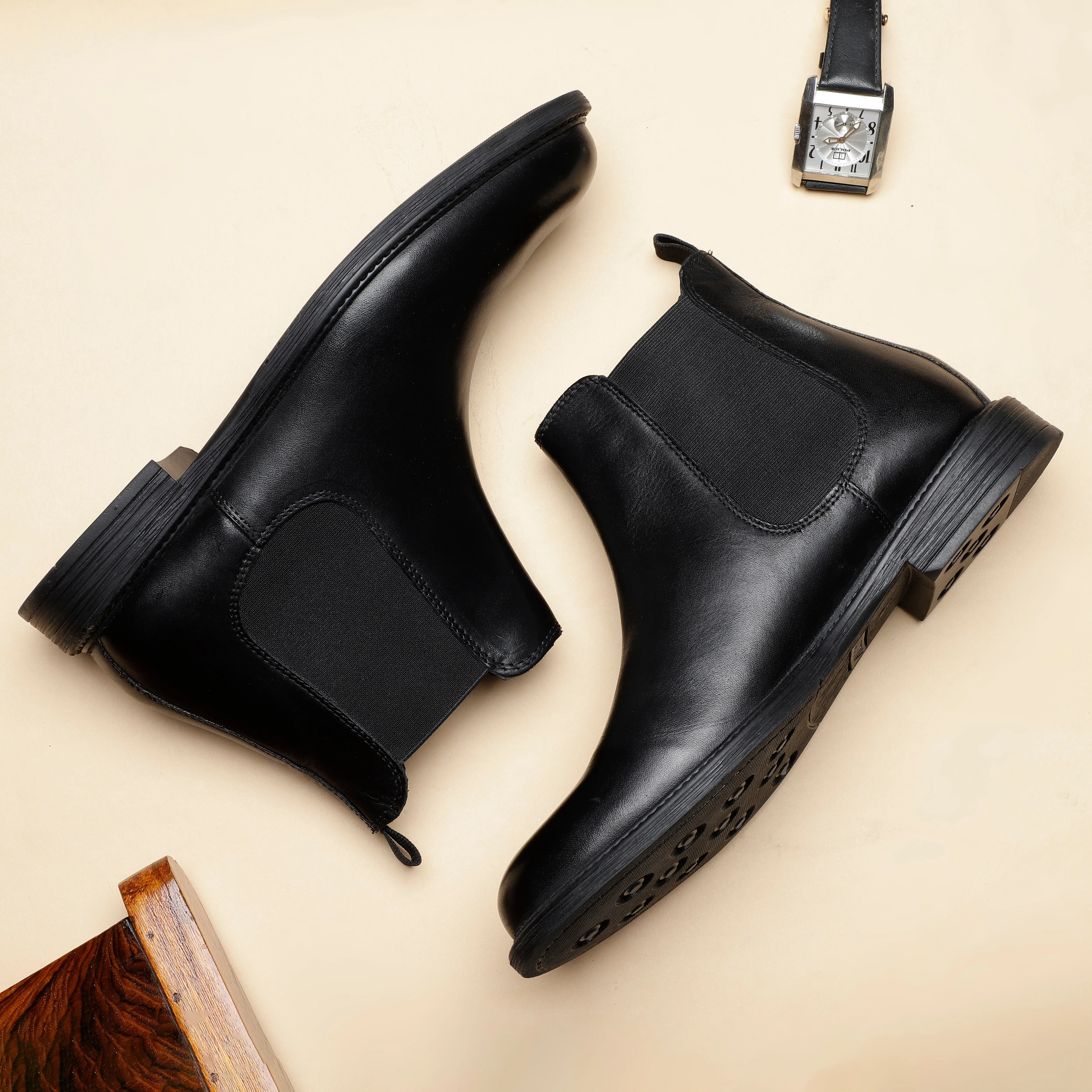 Enzo Classic Leather Chelsea Boots sold by Allonsi product image thumbnail 5
