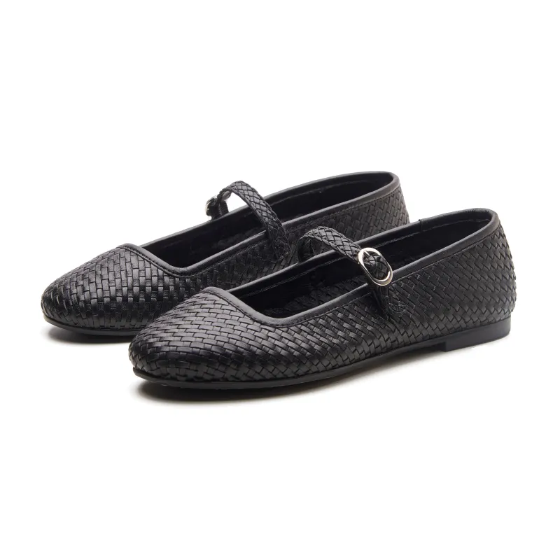 Gemma Womens Woven Mary Jane made by Allonsi